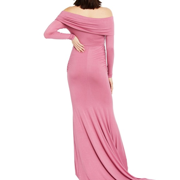 Pink Maternity Dress - Picture 2 of 4